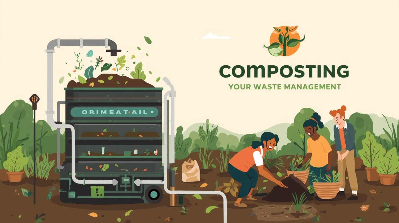 Composting system setup by Sweetstreat