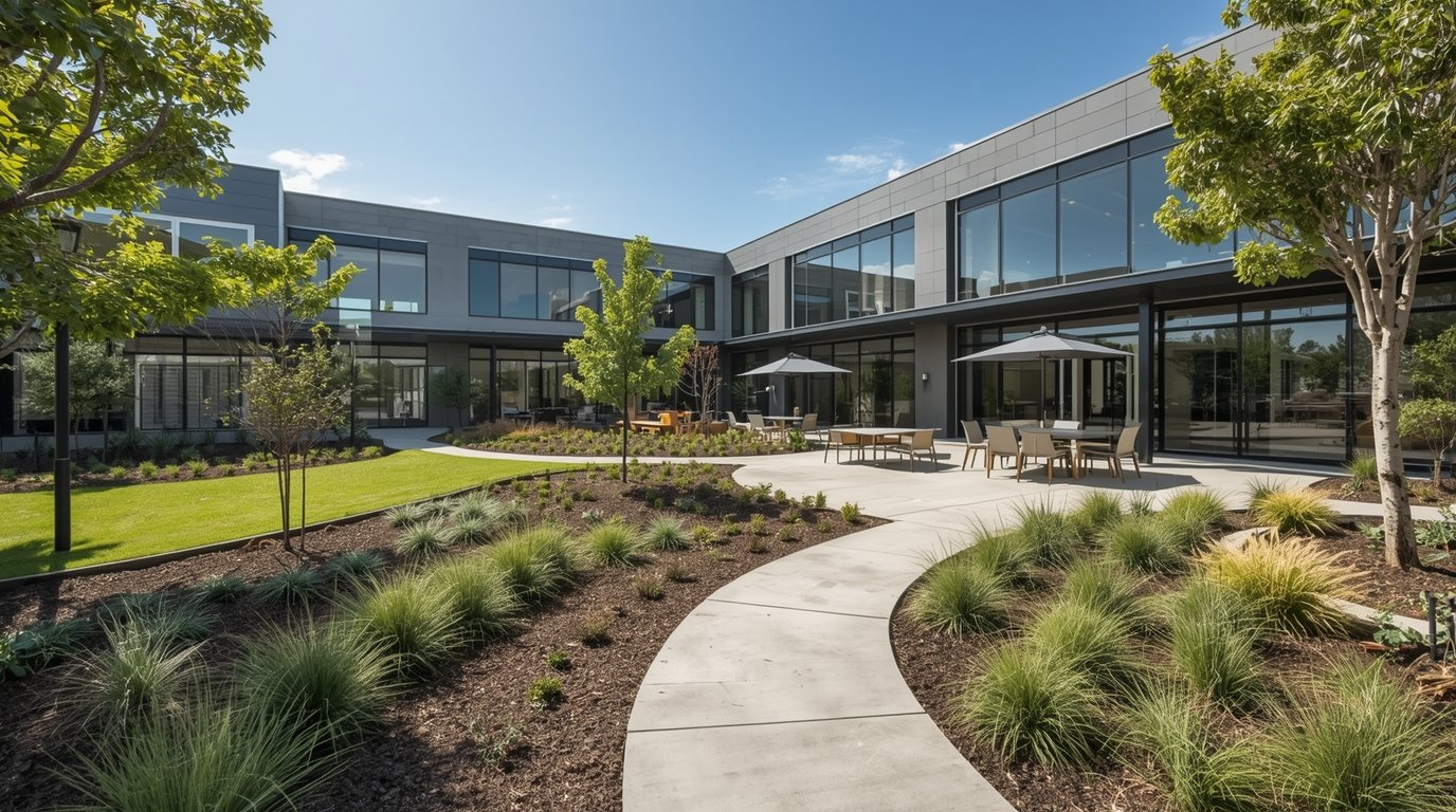 Corporate office landscape by Sweetstreat