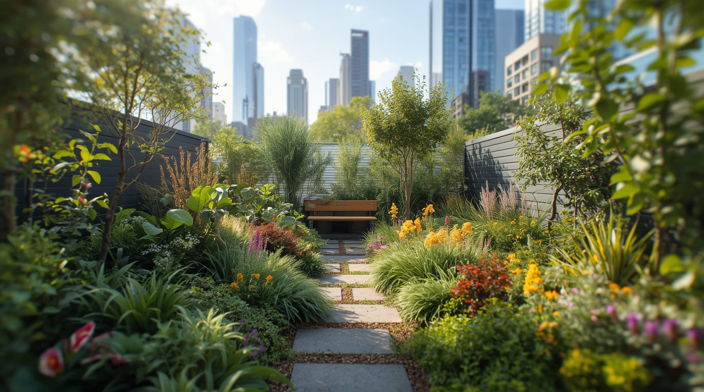 Sustainable urban garden designed by Sweetstreat